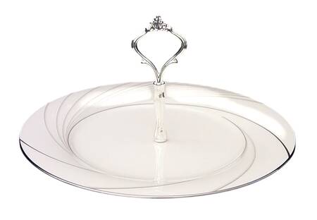 Sterling Tide Round Serving Plate with Handle (DP)
