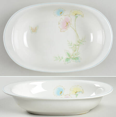Summer Blossom 10" Oval Vegetable Bowl
