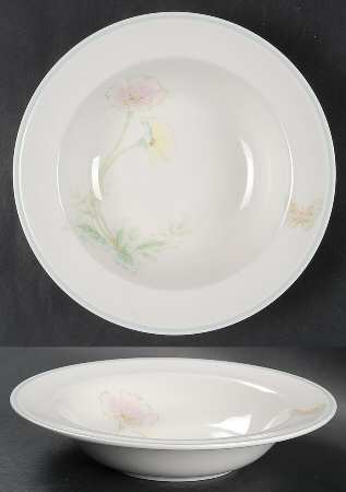 Summer Blossom Rim Soup Bowl