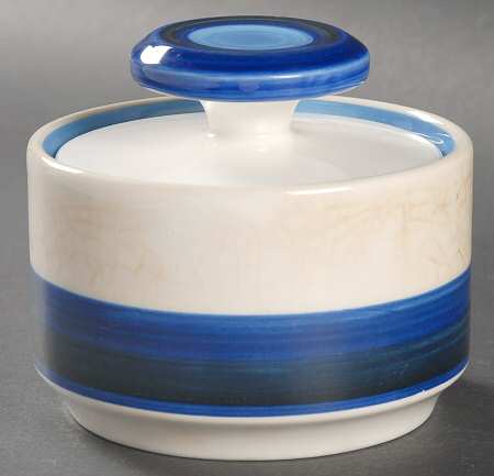 Surf Blue Sugar Bowl & Lid
