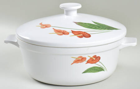 Summer Bloom 2 Qt Round Covered Casserole