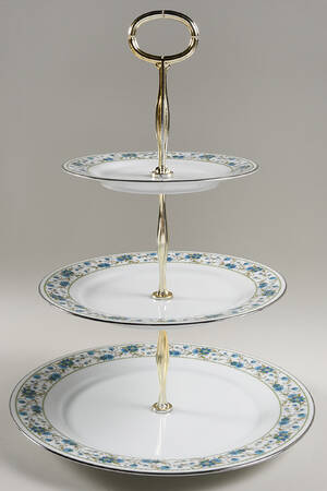 Sue 13 7/8"-14 1/4" 3-Tiered Serving Tray(DP,SP,BB) HC