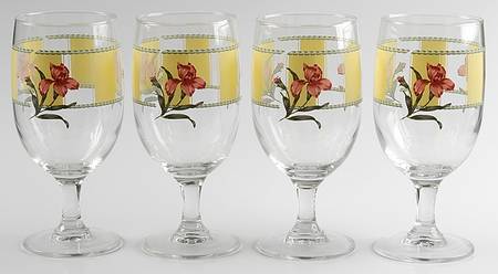 Summer Estate (Ireland) 12 Oz Glassware Goblet - Set of 4