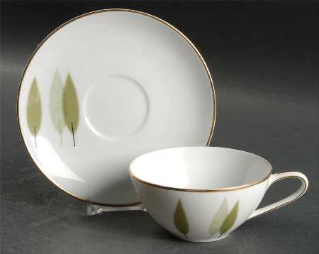 Sugi Flat Cup & Saucer Set
