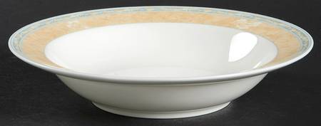 Summer Gold Rim Fruit/Dessert (Sauce) Bowl