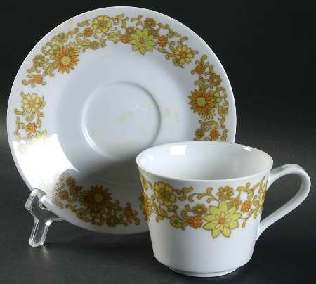 Summerville Flat Cup & Saucer Set