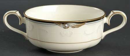 Sunswept Flat Cream Soup Bowl & Cup Saucer Set