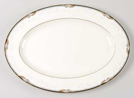 Sunswept 14" Oval Serving Platter