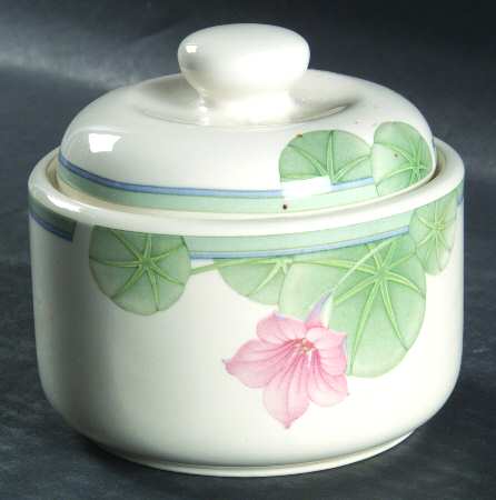 Summer Rain Sugar Bowl & Lid