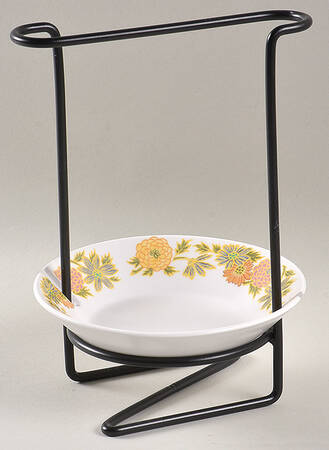 Sunny Side 8"-8 1/4" Salad Serving Set/Utensil Holder  HC