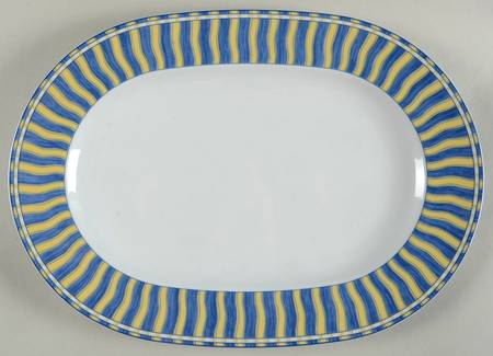 Summer Waves 16" Oval Serving Platter