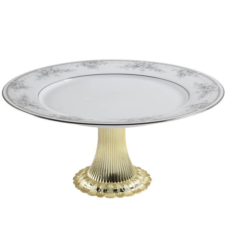 Sweet Leilani Cake Stand with 4"-5" Metal Pedestal  Hc