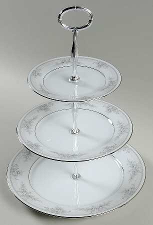 Sweet Leilani 13 7/8"-14 1/4" 3-Tiered Serving Tray(DP,SP,BB) HC