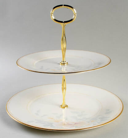 Sweet Surprise 6 5/8"-10"  2 Tiered Serving Tray (Dp, Sp) HC