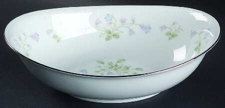 Sweet Violets 10" Oval Vegetable Bowl