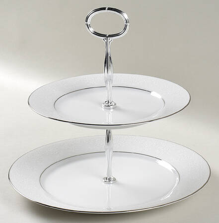 Tahoe 6 5/8"-10"  2 Tiered Serving Tray (Dp, Sp) HC