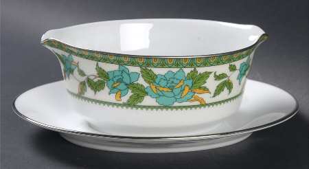 Tapestry Gravy Boat with Attached Underplate