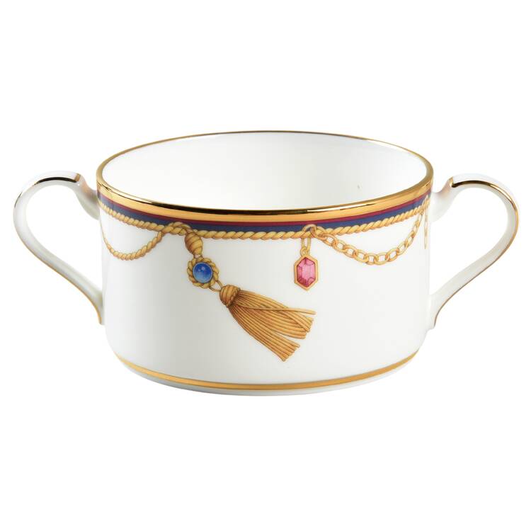 Tassel Flat Cream Soup Bowl