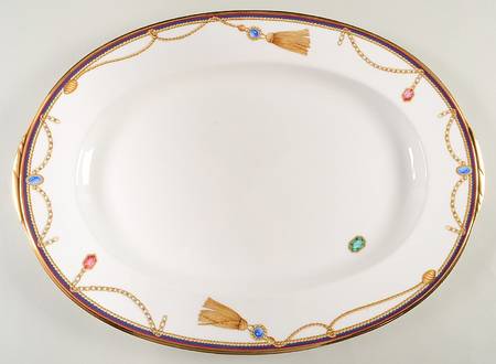 Tassel 16" Oval Serving Platter