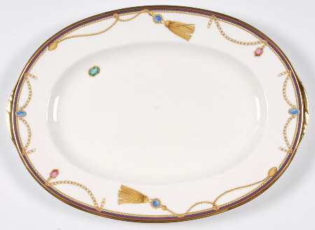 Tassel 14" Oval Serving Platter