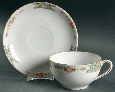 Thelma Bassett Flat Cup & Saucer Set