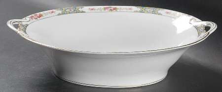 Thelma Bassett 10" Oval Vegetable Bowl