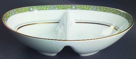 Thurston 10" Oval Divided Vegetable Bowl