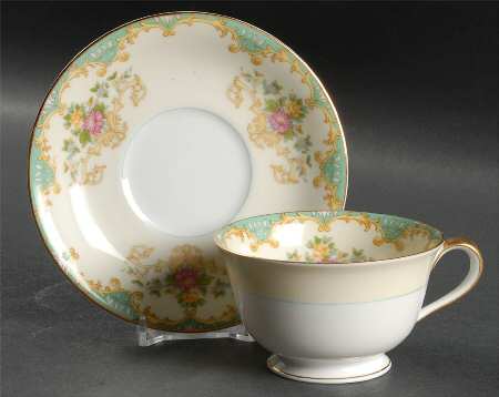 Tiffany Footed Cup & Saucer Set