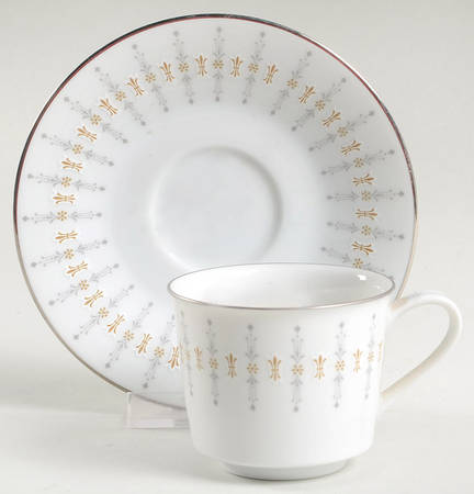 Tiffany Flat Demitasse Cup & Saucer Set