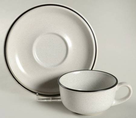 Tina Flat Cup & Saucer Set