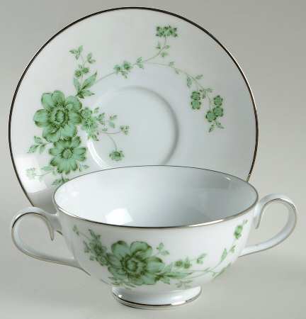 Tipperary Footed Cream Soup Bowl & Saucer Set