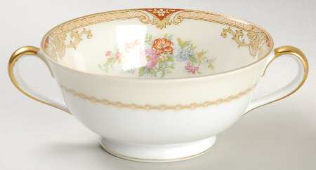 Topaze Footed Cream Soup Bowl