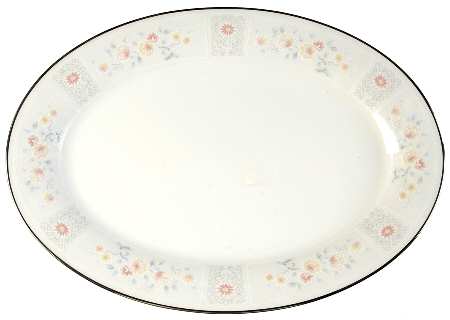 Tracery 16" Oval Serving Platter