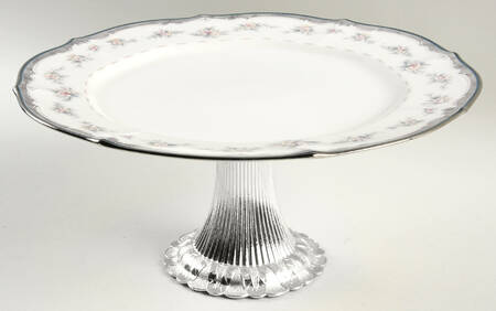 Traviata Cake Stand with 4"-5" Metal Pedestal  Hc