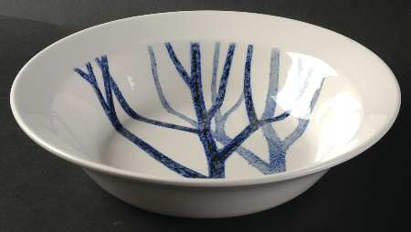 Trees 9" Round Vegetable Bowl