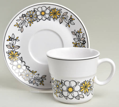 Tressa Flat Cup & Saucer Set