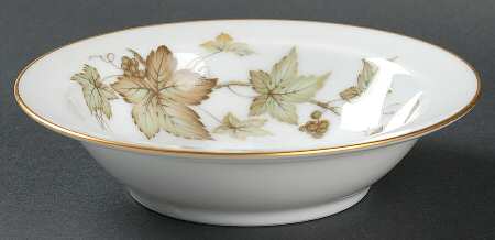 Trailing Ivy Rim Fruit/Dessert (Sauce) Bowl