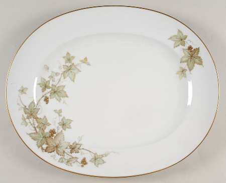 Trailing Ivy 15" Oval Serving Platter