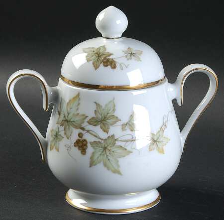 Trailing Ivy Sugar Bowl & Lid