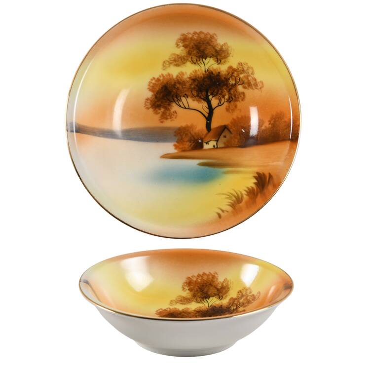 Tree In The Meadow Oatmeal Bowl