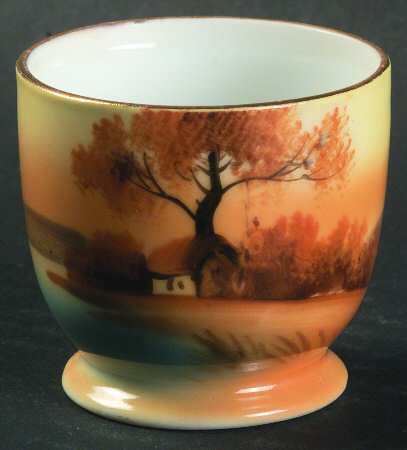 Tree In The Meadow Mustard Jar No Lid