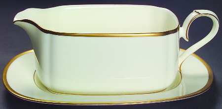 Troy Gravy Boat & Underplate (Relish/Butter)