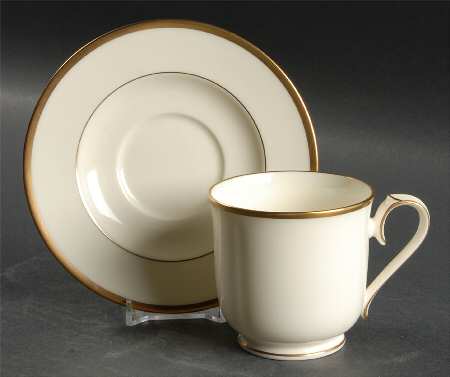 Troy Footed Cup & Saucer Set