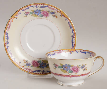 Tudor Footed Cup & Saucer Set