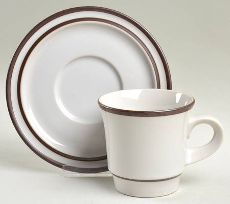 Tundra Flat Cup & Saucer Set by Noritake