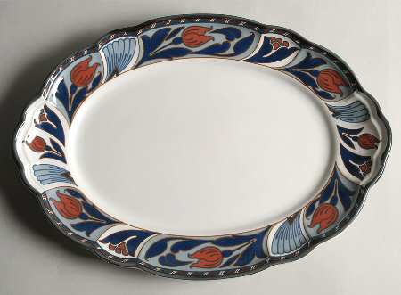 Tulip Ridge 14" Oval Serving Platter
