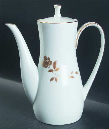 Tudor Rose Coffee Pot & Lid