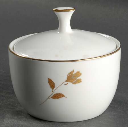 Tudor Rose Sugar Bowl & Lid