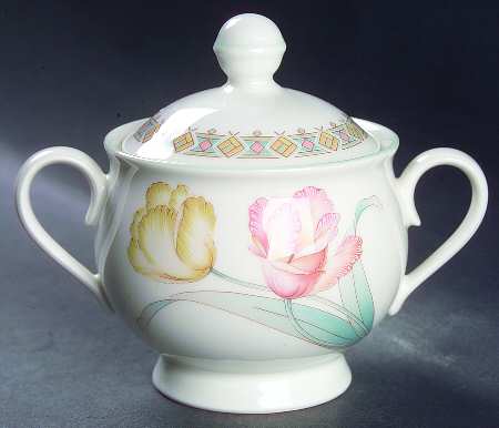 Tulip Time Sugar Bowl & Lid