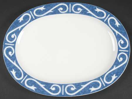 Twilight Melody 14" Oval Serving Platter